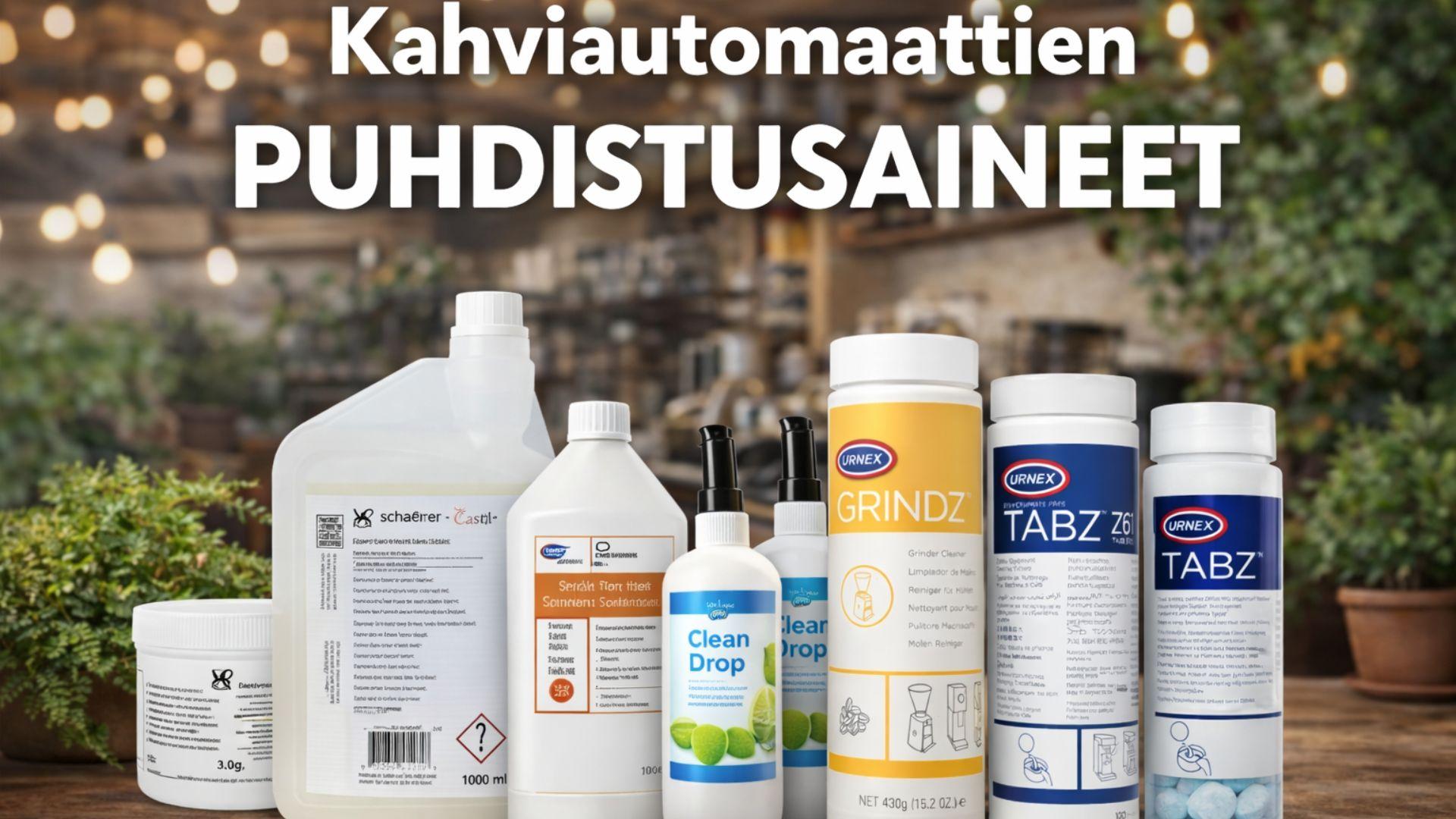Kahviautomaattien puhdistusaineet