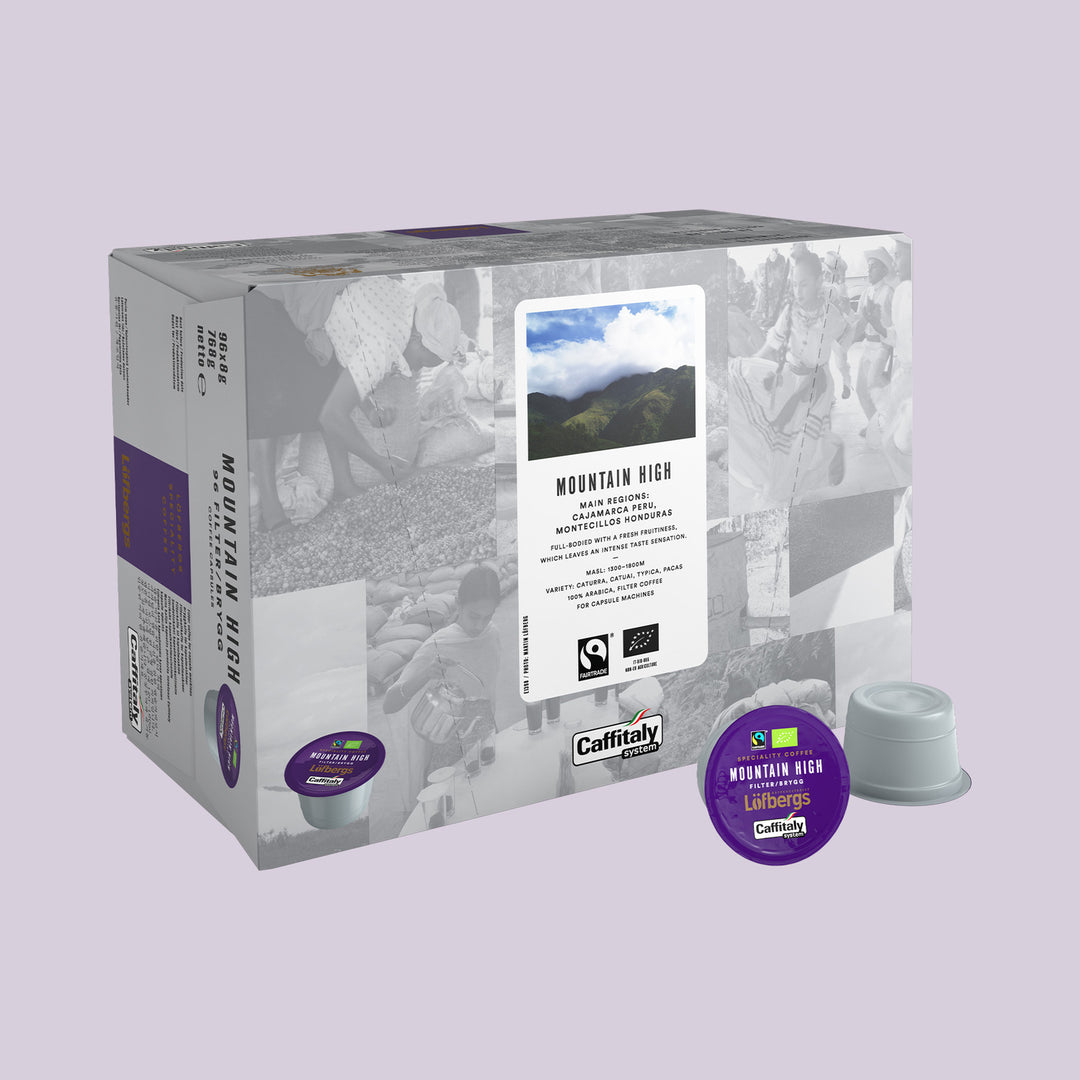 Löfbergs Mountain High kahvikapselit 96 × 8 g – Reilu kauppa & luomu
