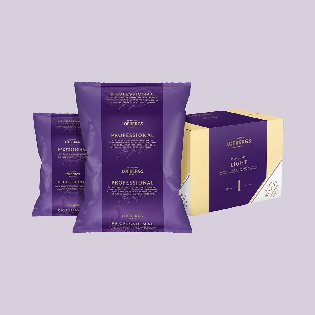 Löfbergs Professional Light suodatinkahvi 60 × 100 g – Rainforest Alliance, jauhatus 1.5