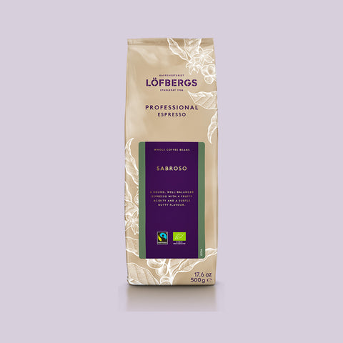 Löfbergs Sabroso espressokahvi 8 × 500 g – Reilu kauppa & luomu
