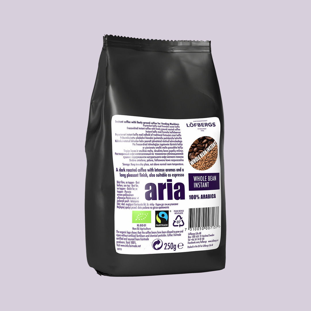 Löfbergs Aria pikakahvi 10 × 250 g – Reilu kauppa & luomu
