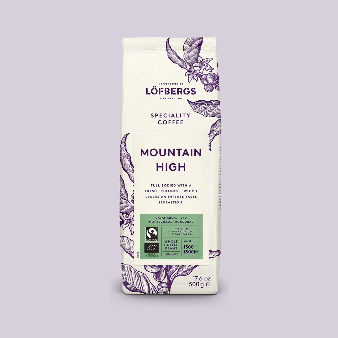 Löfbergs Mountain High papukahvi 8 × 500 g – Reilu kauppa & luomu