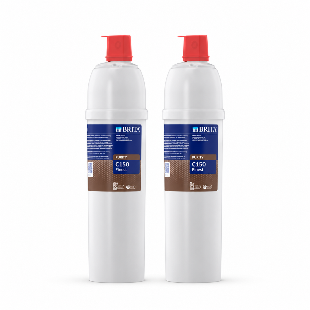 Kaksi BRITA PURITY C150 Finest -vedensuodatinpatruunaa