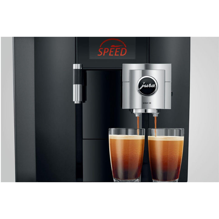 Jura Giga X8 G2 Speed Brewing -toiminto, kaksi kuppia samanaikaisesti