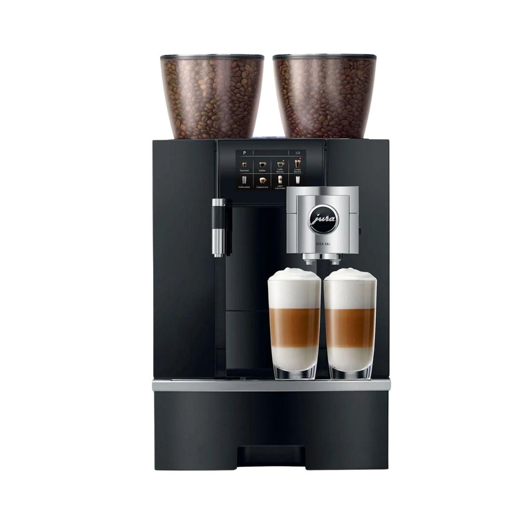 Jura Giga X8c G2 täysautomaatti edestä kuvattuna