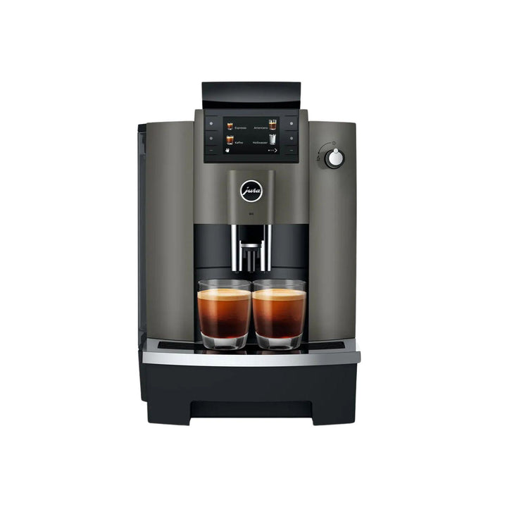 Jura W4 Dark Inox kahviautomaatti edestä ammattikäyttöön