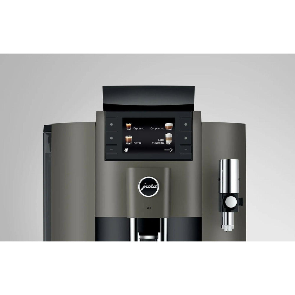 Jura W8 Dark Inox käyttö näytöltä ammattikäyttöön