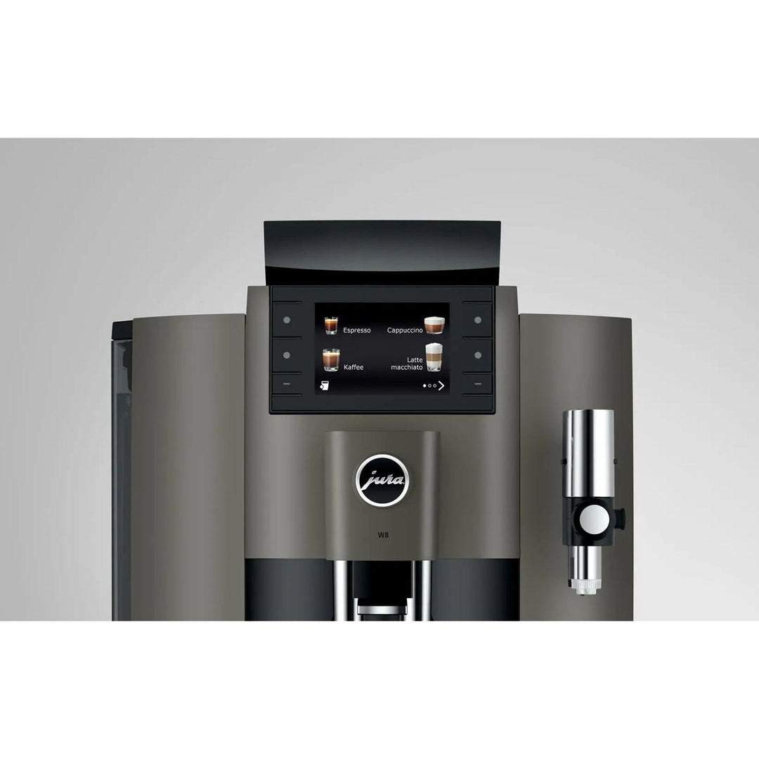 Jura W8 Dark Inox käyttö näytöltä ammattikäyttöön