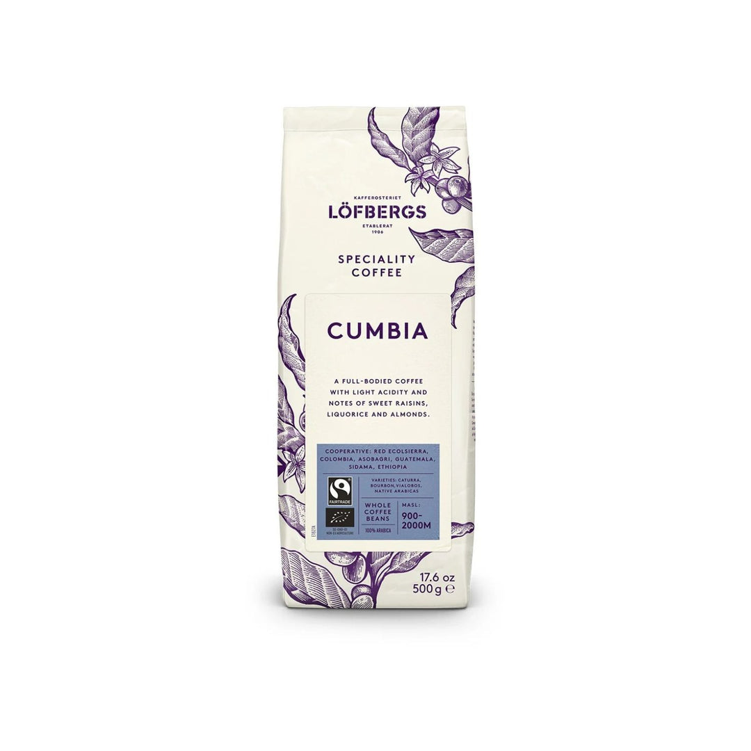 Löfbergs Cumbia papukahvi 500g luomu ja Reilu kauppa