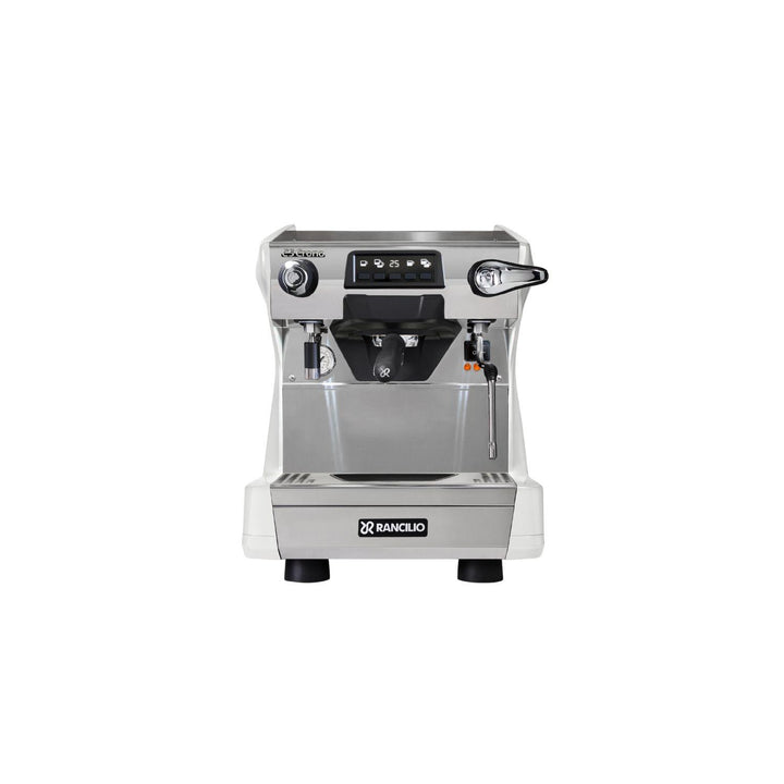 Rancilio Classe 5 1GR Crono valkoinen Tall espressokone edestä kuvattuna