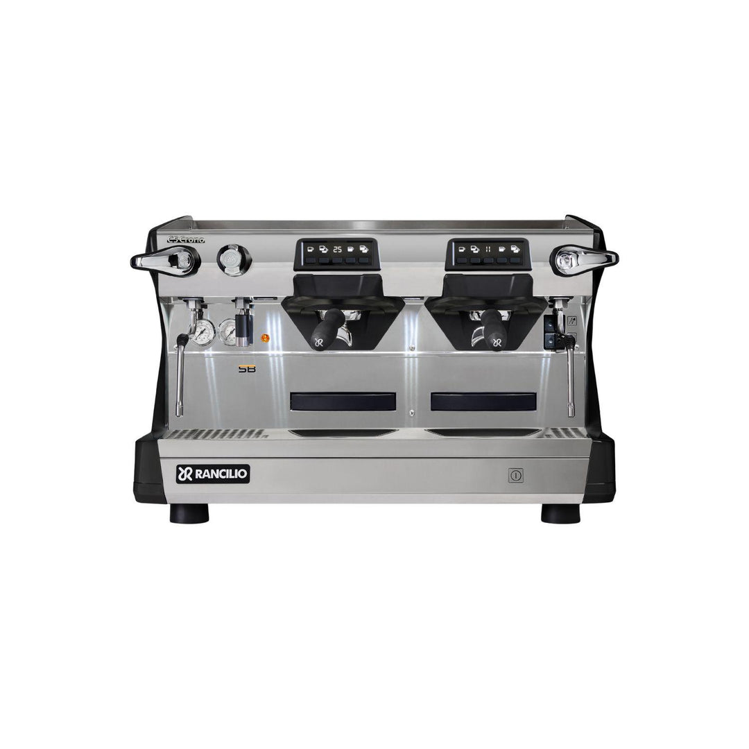 Rancilio Classe 5 Crono 2GR Tall musta espressokone edestä