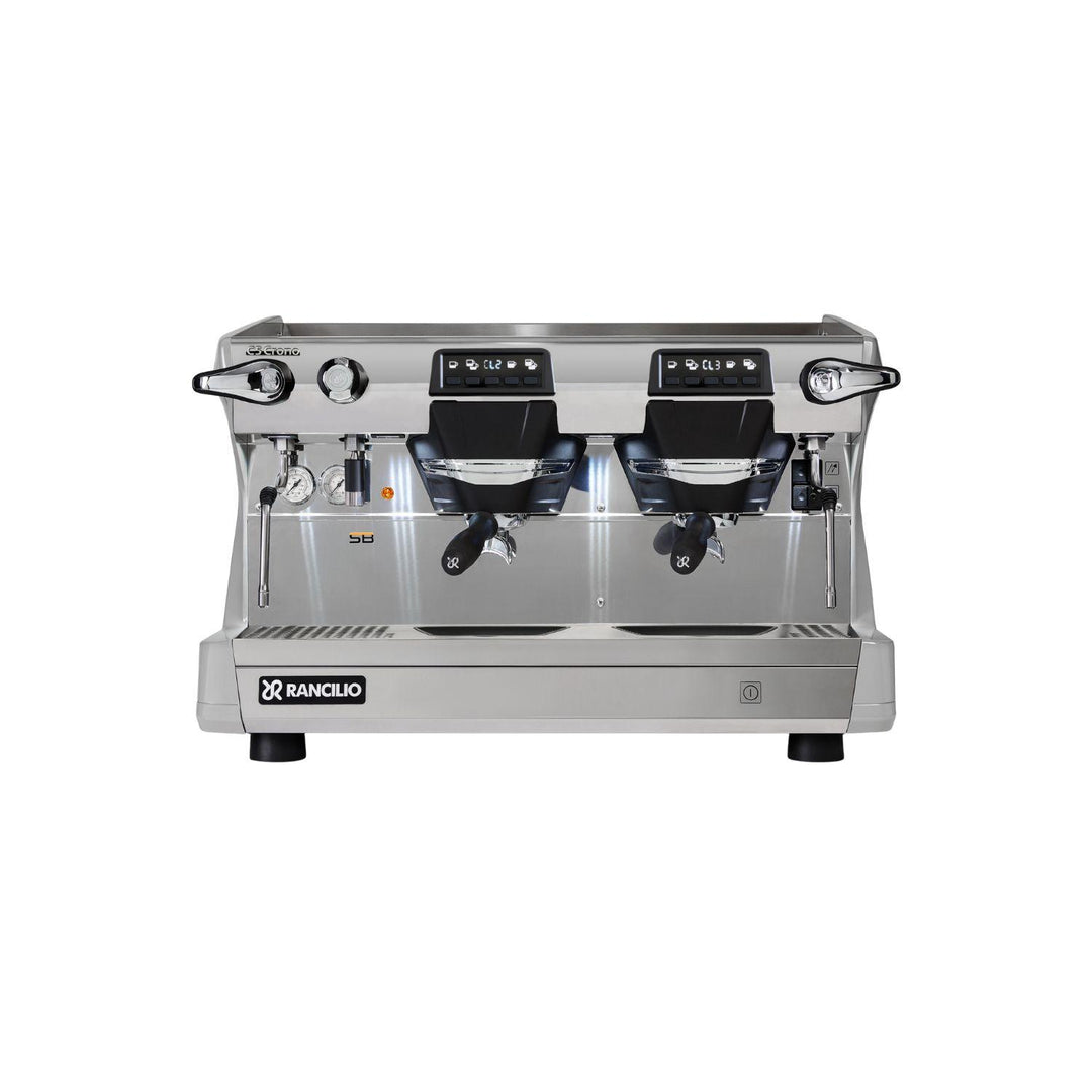 Rancilio Classe 5 Crono 2GR valkoinen matala espressokone edestä