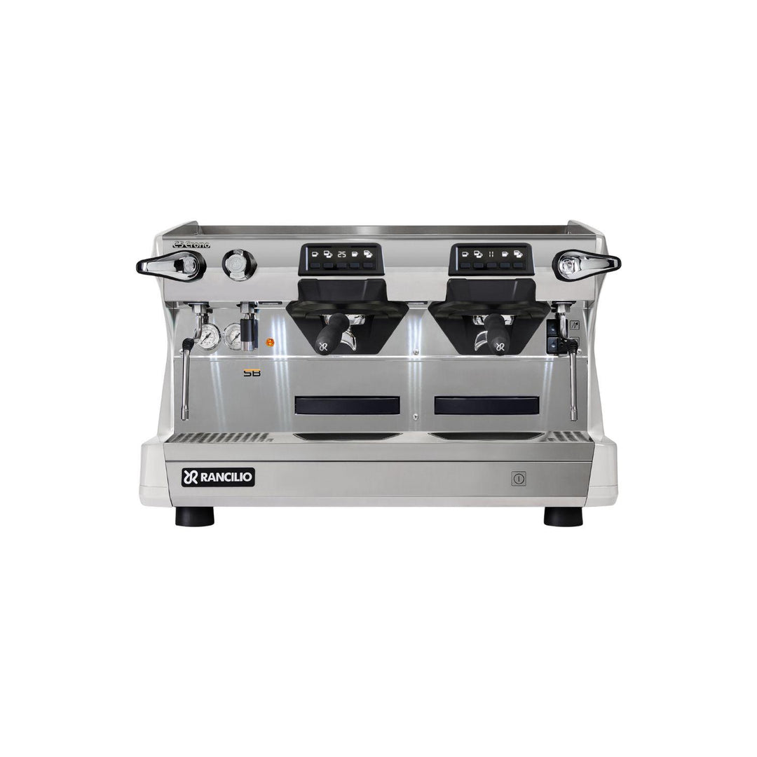 Rancilio Classe 5 Crono 2GR Tall valkoinen espressokone edestä