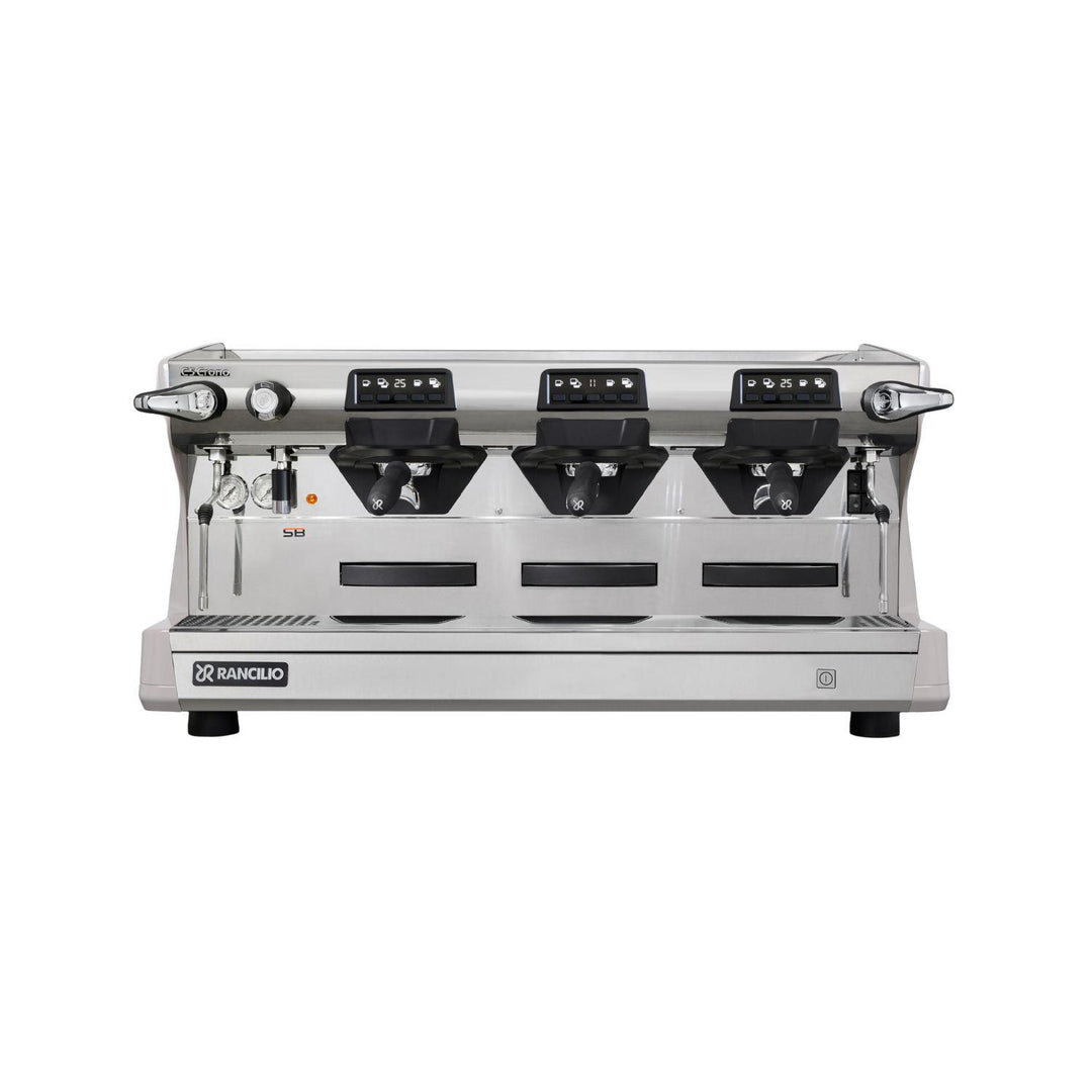 Rancilio Classe 5 Crono 3GR korkea valkoinen espressokone edestä