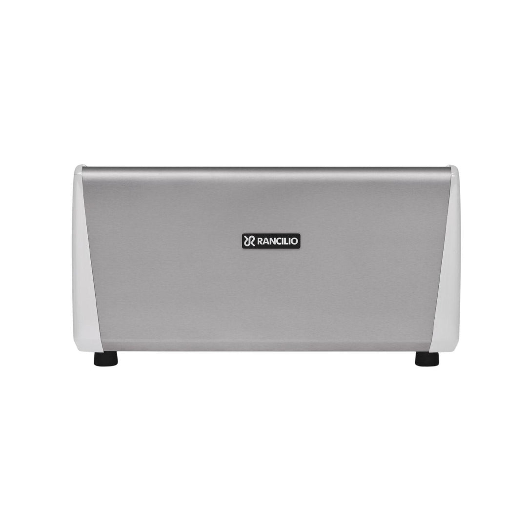 Rancilio Classe 5 Crono 3GR korkea valkoinen espressokone takaa