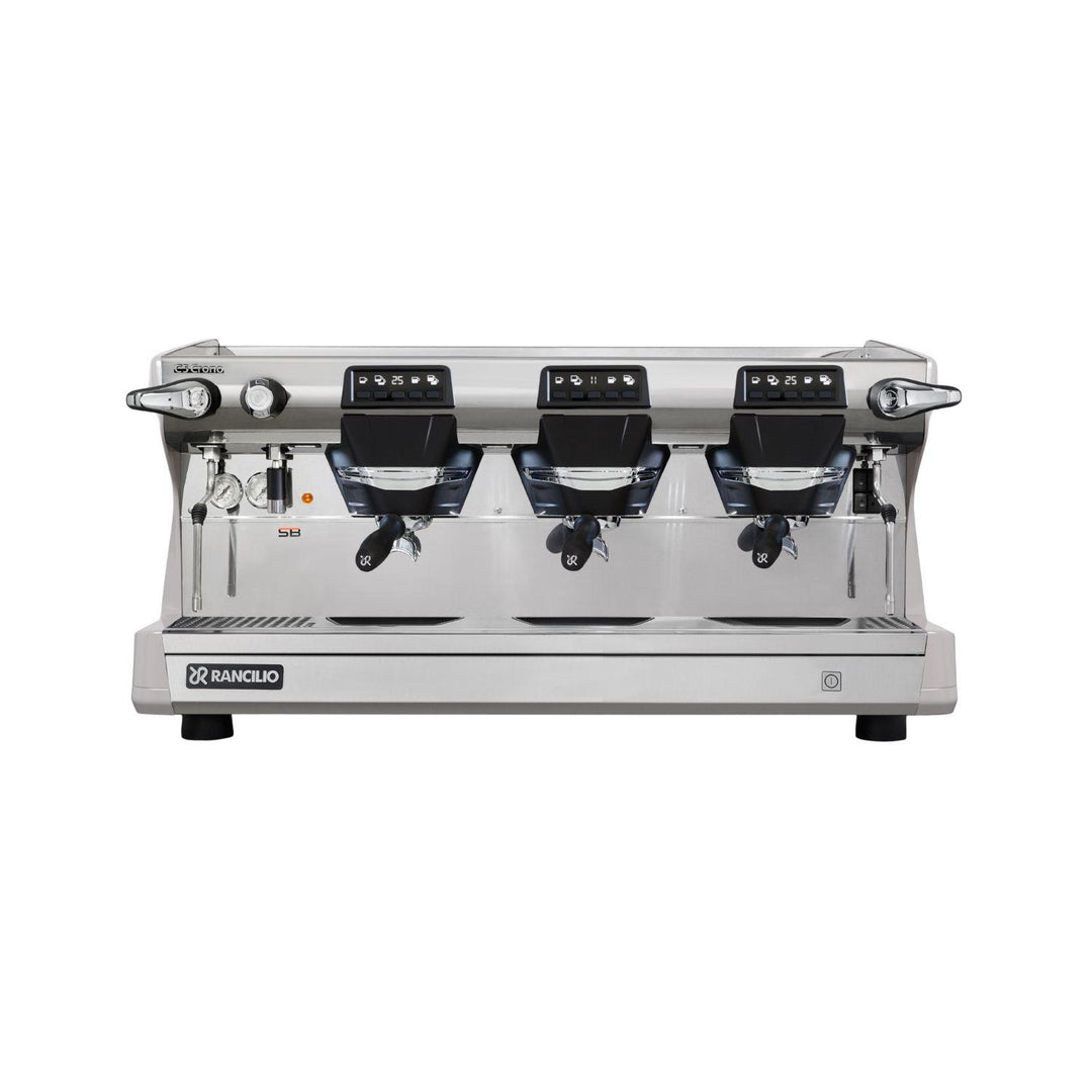 Rancilio Classe 5 Crono 3GR matala valkoinen espressokone edestä