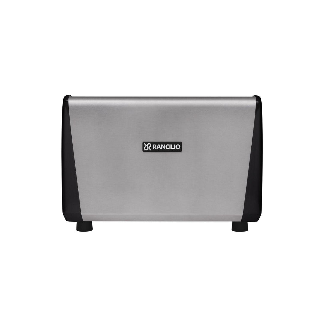 Rancilio Classe 5 Crono Compact 2GR korkea musta espressokone takaa