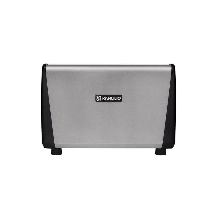 Rancilio Classe 5 Crono Compact 2GR korkea musta espressokone takaa