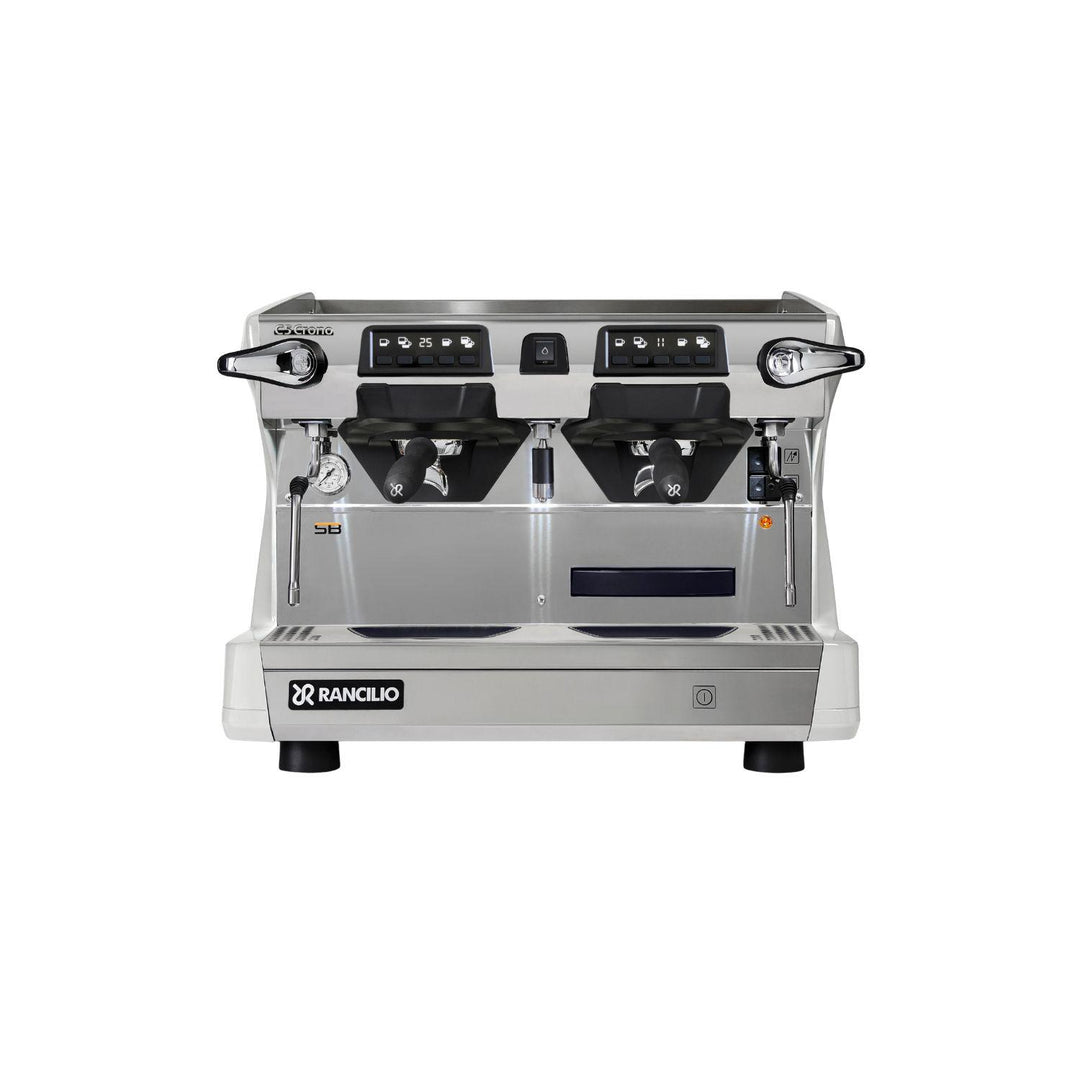 Rancilio Classe 5 Crono Compact 2GR korkea valkoinen espressokone edestä