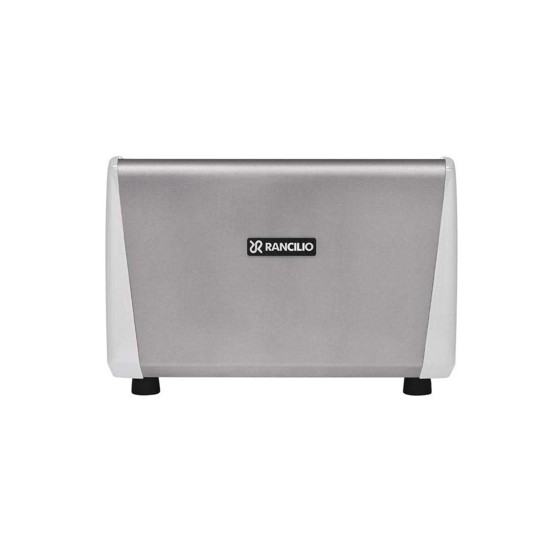 Rancilio Classe 5 Crono Compact 2GR korkea valkoinen espressokone takaa