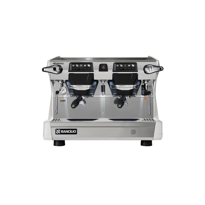 Rancilio Classe 5 Crono Compact 2GR matala valkoinen espressokone edestä